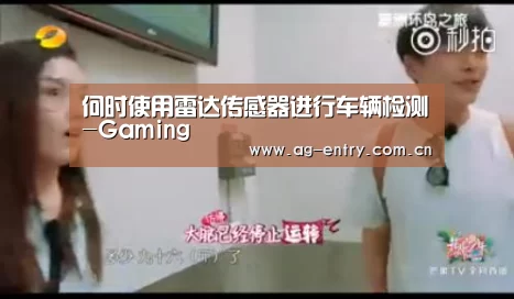 何时使用雷达传感器进行车辆检测-Gaming(图2)