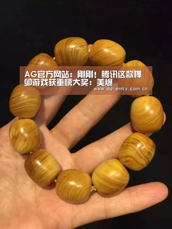 AG官方网站：刚刚！腾讯这款榫卯游戏获重磅大奖：美爆(图2)